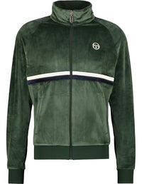 Thumbnail for Sergio Tacchini Trainingsjacke Dallas 024 Velour Tracktop grün (beige) im Sale