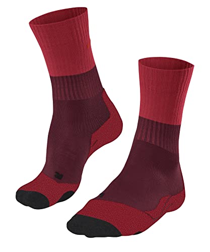 FALKE Damen Wandersocken TK2 Explore W SO Wolle antiblasen dick 1 Paar, Rot (Merlot 8117), 37-38 im Sale