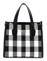 Thumbnail for GUESS Silvana 2 Compartment Mini Tote XS Black Multi im Sale