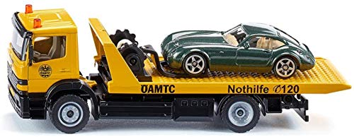 siku 2712038, ÖAMTC-Abschleppwagen Österreich, 1:55, Metall/Kunststoff, Gelb, Originalgetreue Funktionen, Inkl. abzuschleppendem Spielzeugauto im Sale