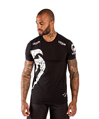 Venum Herren Giant T-Shirt, Schwarz/Forest Camo, im Sale