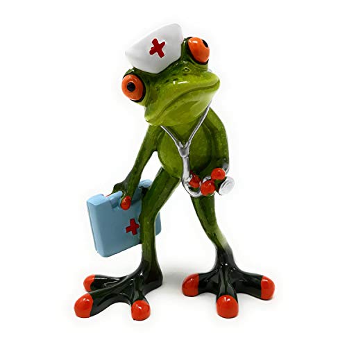 formano lustige Frösche Figur Frosch Doktor Poly 14 cm