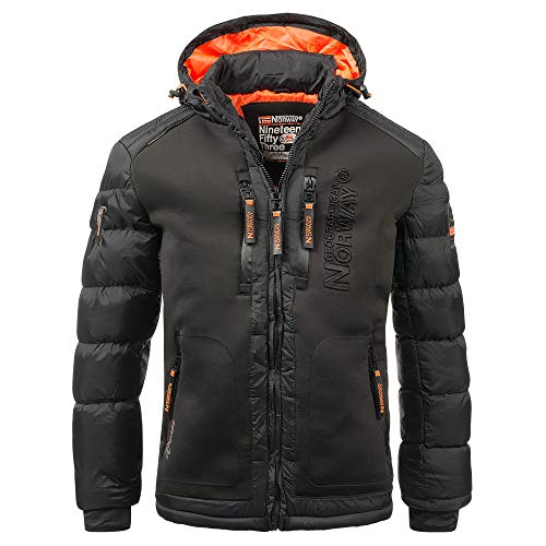 Geographical Norway Herren Winterjacke Beachwood Black - im Sale