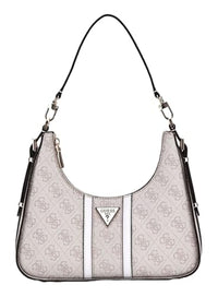 Thumbnail for GUESS Noreen Top Zip Shoulder Bag Dove Logo im Sale