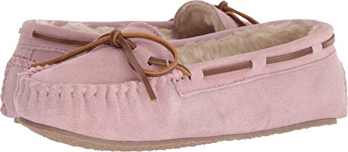 Minnetonka Damen Cally Kunstpelz Slipper, pink blush, 38.5 EU im Sale