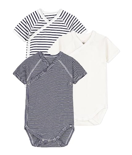 Petit Bateau Unisex Baby Kurzarm-Body für Neugeborene, Variante 1, 6 Monate im Sale