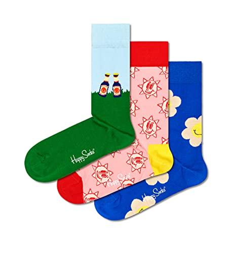 Happy Socks farbenfrohe und fröhliche Socken 3-Pack Picnic Time Socks Gift Set Größe 41-46