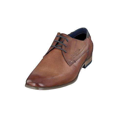 Bugatti Herren Business Halbschuh Aus Leder, Mit Two-tone-finish Derbys, Braun, 42 EU im Sale