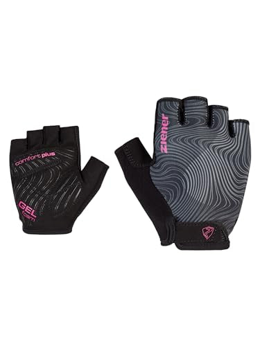 Ziener Damen CONSTANZE Fahrrad/Mountainbike/Radsport-Handschuhe | Kurzfinger - atmungsaktiv,dämpfend, Black, 7 im Sale