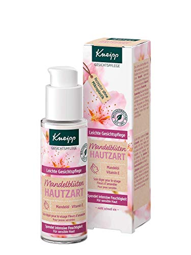 Kneipp Sensitiv Leichte Gesichtspflege Mandelblüten Hautzart - 24h Feuchtigkeit mit reichhaltiger Sheabutter, Mandelöl & Vitamin E - natürlicher Pflegeöl-Komplex - trockene & sensible Haut - 50ml im Sale