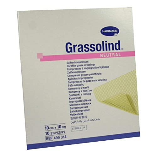 GRASSOLIND Salbenkompressen 10x10 cm steril 10 St