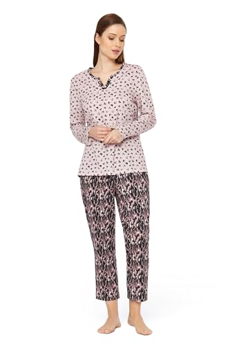 Rösch Pyjama im Druck-Mix Blende 100% Baumwolle 1233510 16599 im Sale