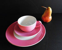 Thumbnail for Dibbern SONDERAKTION Solid Color - Kaffeetasse m.U. 0,25 + Teller 21 cm - pink - NEU