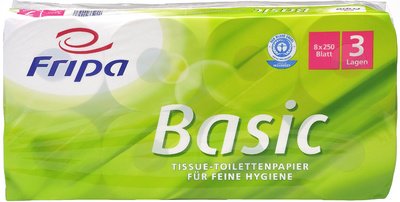 Fripa TissueToilettenpapier Basic, 2lagig, weiß 1510806