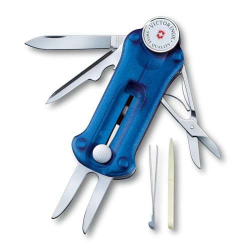 Victorinox, Schweizer Taschenmesser, Golf Tool, Multitool, Outdoor, 10 Funktionen, Klinge, gross, Reparatur-Werkzeug, Ballmarkierer im Sale