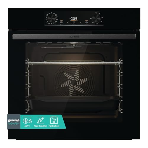 Gorenje OptiBake BOS6737 E02B Einbau-Backofen / 77L / AquaClean/Heißluft/ExtraSteam/AirFry/PerfectGrill/Pizzamode 300°C/Schwarz im Sale