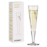 Thumbnail for RITZENHOFF 1071018 Champagnerglas 200 ml - Serie Goldnacht Nr. 18 - Edles Designerstück mit Echt-Gold - Made in Germany im Sale