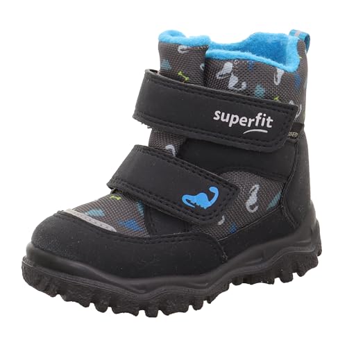 Superfit Jungen Husky1 Warm Gefütterte Gore-tex Schneestiefel, Grau Hellblau 2000, 26 EU im Sale