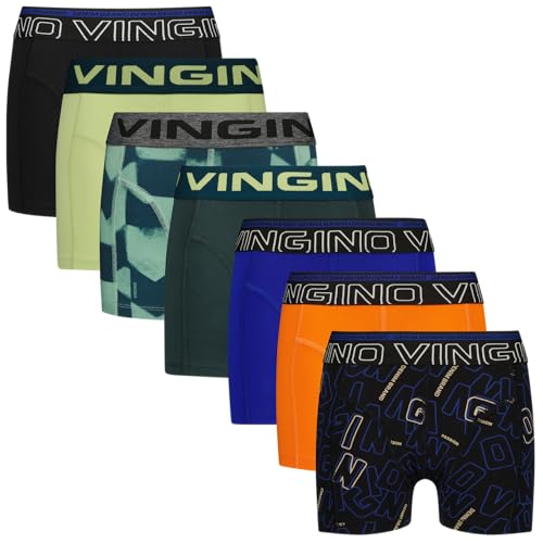 Vingino Boys B-243-8 Mix 7 Pack in Colour Dark Green in Size im Sale