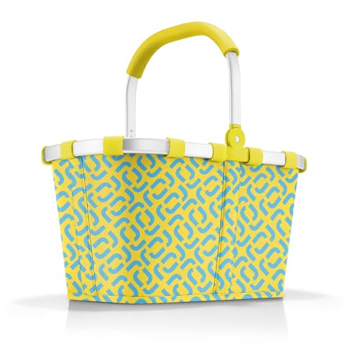 reisenthel carrybag signature lemon – Stabiler Einkaufskorb mit viel Stauraum und praktischer Innentasche – Elegantes und wasserabweisendes Design im Sale