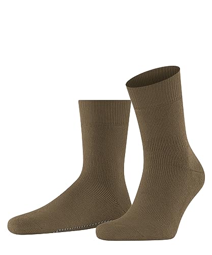 FALKE Herren Stoppersocken Homepads HP Wolle Baumwolle rutschhemmende Noppen 1 Paar, Braun (Wholegrain 5017), 35-38 im Sale