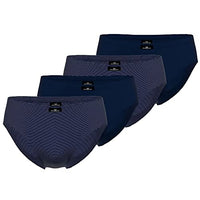 Thumbnail for Götzburg Herren Slips X-Lastic Stretch | 4er Pack (XL, Navy | gestreift) im Sale