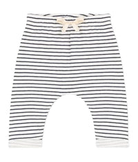 Thumbnail for Petit Bateau Unisex Baby Hose, Weiss Marshmallow / Blau Smoking, 0-3 Monate im Sale