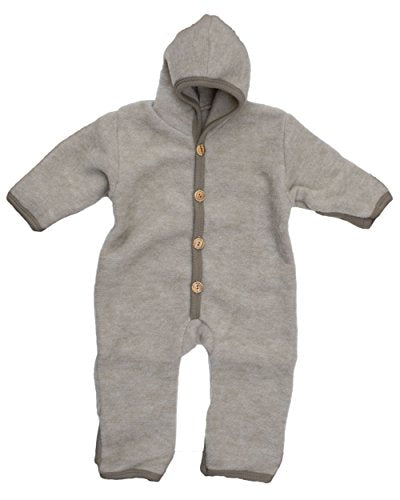 Cosilana, NEU Baby Fleece Overall mit Umschlag, 60% Schurwolle (kbT), 40% Baumwolle (KBA) im Sale