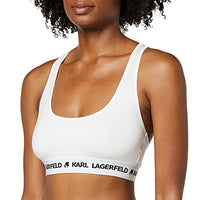 Thumbnail for KARL LAGERFELD Damen Karl Lagerfeld Damen Sport-Bh Mit Karl-Logo, Weiß, im Sale