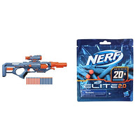 Thumbnail for Nerf Elite 2.0 Eaglepoint RD-8 Blaster, 8-Dart Trommel, 16 Nerf Darts, Bolzen & Hasbro F0040EU5 Nerf Elite 2.0 20er Dart Nachfüllpackung – 20 Nerf Elite 2.0 Darts im Sale