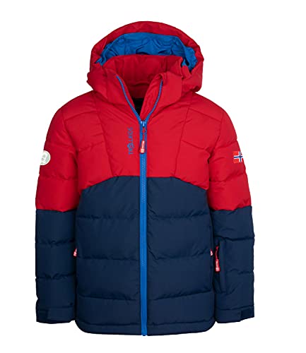 Trollkids Winterjacke Gryllefjord, Hellrot/Blau, im Sale