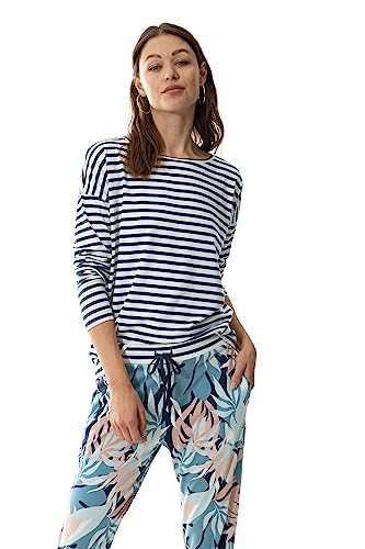 Mey Nachtwäsche Serie Cyra Damen Homewear-Oberteile Deep Shadow L(L) im Sale