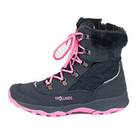 Thumbnail for Trollkids Mädchen Hemsedal Winterschuhe Winterstiefel, Marineblau/Magenta, im Sale