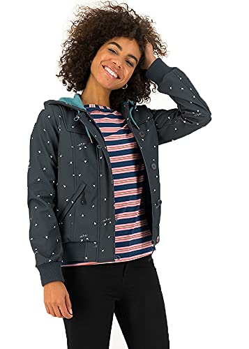 Blutsgeschwister Wetterheldin Softshell Damen Jacke, Farbe:Kitty cat, Größe:L