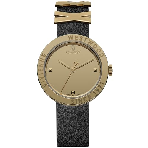 Vivienne Westwood Rebel Damen-Quarzuhr, Analoganzeige, 30 mm, gold im Sale