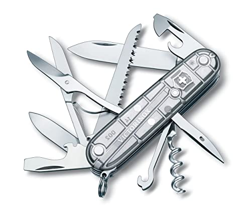 Victorinox Schweizer Taschenmesser Huntsman, Swiss Army Knife, Multitool, 15 Funktionen, Klinge, Korkenzieher, Dosenöffner im Sale