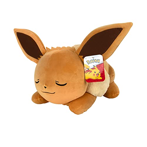 Pokémon PKW0222-45cm Schlafendes Plüsch - Evoli, offizielles Plüsch im Sale