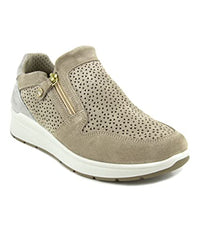 Thumbnail for Medima Komfort, Tecnosan, Sneaker mit seitlichem Reißverschluss, beige Wildleder, herausnehmbares Fußbett, beige, 35 EU Larga