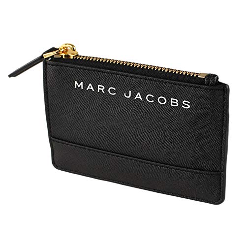 Marc Jacobs M0015056 Damen Geldbörse mit Reißverschluss oben, Schwarz/Gold, Gold im Sale