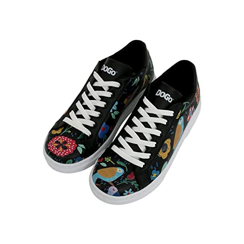 DOGO Vegane DamenAce Sneakers - Flowers & Birds 36 im Sale