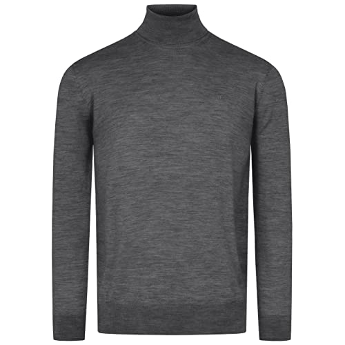 GIESSWEIN Merino Rollkragenpullover Herren Light - 100% feinste Merino Lammwolle, Rollkragen Strickpullover Langarm, Pullover für Business & Freizeit im Sale