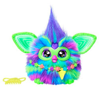 Thumbnail for Furby Galaxy, interaktives Plüschtier in bunten Farben, leuchtet im Dunkeln, spricht Deutsch und Furbisch, ca. 15 cm groß, schönes Geschenk zum Weihnachtsmann oder als Wichtelgeschenk im Sale