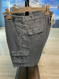 Thumbnail for BRUNELLO CUCINELLI Shorts BRUNELLO CUCINELLI LINO BERMUDA SHORT CARGO CHINO LEINEN KURZE HOSE PA im Sale