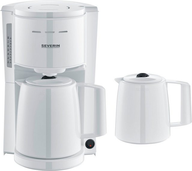 Severin Filterkaffeemaschine KA 9309 mit 2 Thermokannen, 1l Kaffeekanne, Papierfilter 1x4, zwei Theromkannen für doppelten Kaffeegenuss im Sale