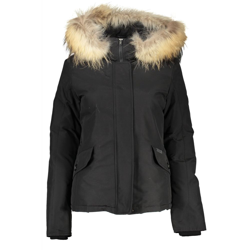 Woolrich Schwarze Baumwolle Jacken & Mantel im Sale