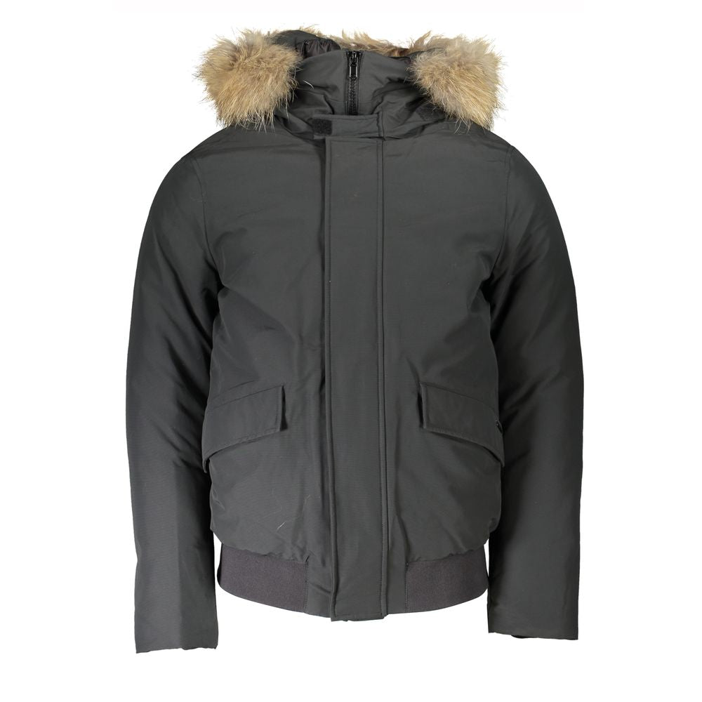 Woolrich Graue Baumwolljacke im Sale