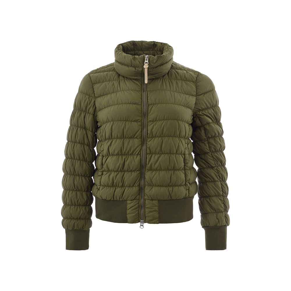 Woolrich Elegante grüne Polyamid-Jacke im Sale