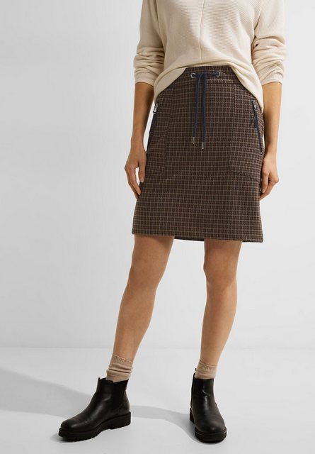 Cecil Karorock Jogskirt Houndstooth Y/D Softer Materialmix