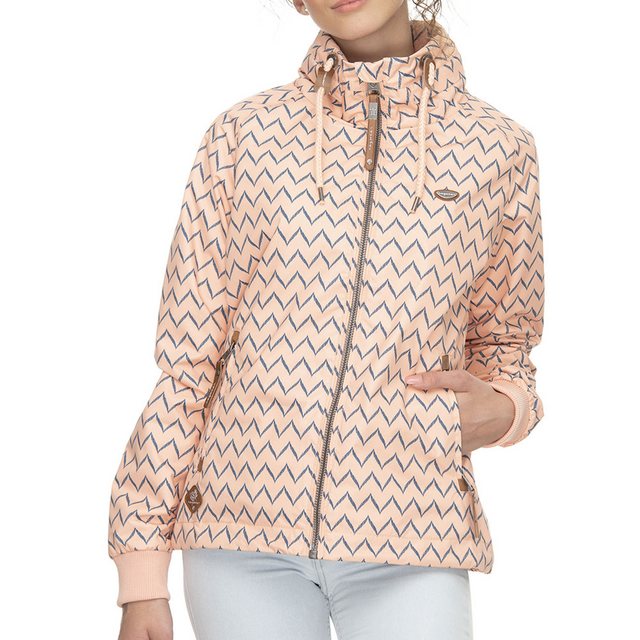 Ragwear Allwetterjacke Ragwear Apoli Zig Zag Jacket Peach XS im Sale