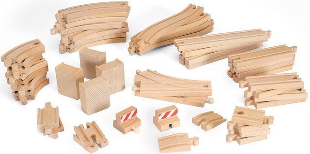 BRIO® Gleise-Set Holzschienenset, WORLD Großes Schienensortiment, FSC®- schützt Wald - weltweit